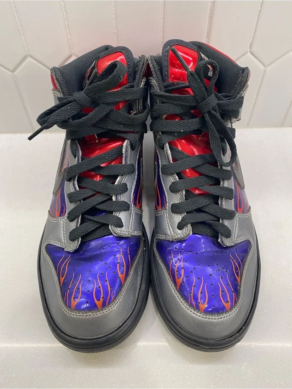Vintage 2009 Nike Dunk High Optimus Prime Transformers Y7